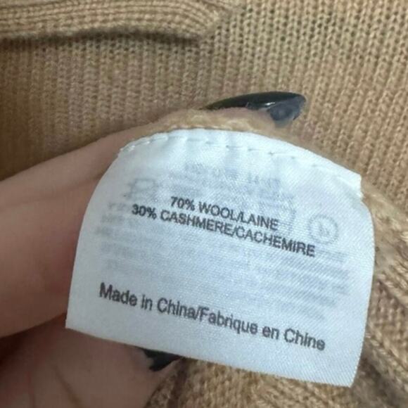 Tory Burch Collared Button Down Sweater Top Pullover Wool Cashmere Size Large - Picture 8 of 11